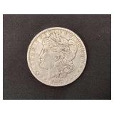 1892O Morgan silver dollar