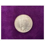1924 Peace silver dollar
