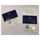 Pair of 1971 Eisenhower Uncirculated Silver Dollar