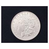 1886 Morgan silver dollar