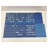 Pair Roosevelt dime folders, not complete and dates may not match