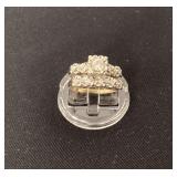 14K diamond wedding set