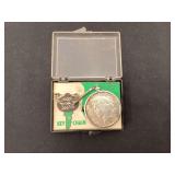 Lucky silver dollar key chain, Peace 1925