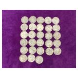 28 Roosevelt silver dimes