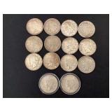 14 Peace dollars