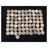 71 Washington 90% silver quarters