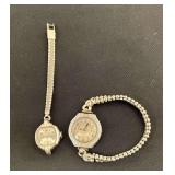 Pair of ladies Bulova wrist watches