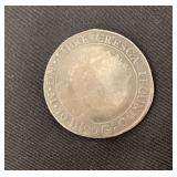 1824 Republic of Central America silver dollar