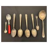 4 presidential spoons, souvenir spoons