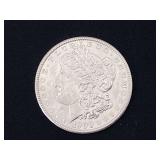 1900 Morgan silver dollar