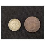Copper 5 cent trade token