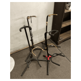 4 guitar stands, Fender and others