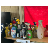 Fire extinguisher, cleaning chemicals, etc.