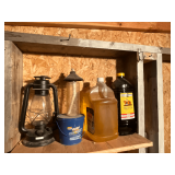 Lantern, citronella candle, oil, etc.