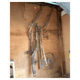 Hames, single trees, metal wheel, 12' W