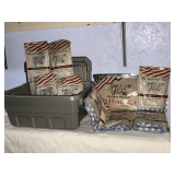 Tub of Patriot Pantry preserved prepper food