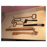 Hay hooks, billy club, etc.