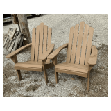 2 Adirondack chairs