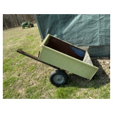 Tilt bed lawn trailer, 30' x 42'.