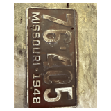 1948 Missouri license plate