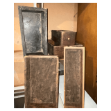 Sewing machine drawers and wooden boxes