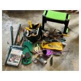 Garden kneeler, garden tools