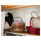 Assortment of baskets.