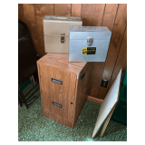 2-drawer metal file cabinet