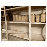 Used jars, pint, quart and 2 half gallon.