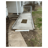Aluminum ramp, platform 65' x 65', inside ramp 56' W x 120' L