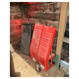2 steel car ramps, creeper, 6-ton hydraulic jack no handle