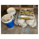 (5) 70# tubes of sand, 50# bag of Quikrete all purpose sand