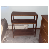 Vintage wooden shelf, water stains