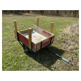 Homemade yard cart, 1 7/8' ball, 78' L