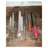 Metal files, wood rasps, sharpening stones