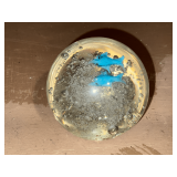 Art glass dolphin paperweight