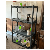 Plastic shelf unit, 34' W x 15' D x 56' T