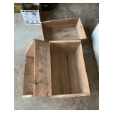 3 wooden boxes