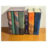 Harry Potter hardback books.