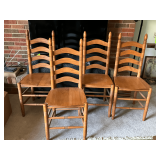4 dining chairs, seat height 18 1/2' T