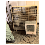 Box fan and forced air heater