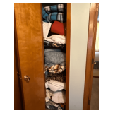 Linens, blankets, towels, electric blanket, etc.