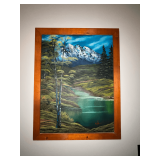 Oil on board 21' x 27', artist signed Cole