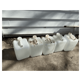 (5) 5-gallon water jugs