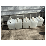 (5) 5-gallon water jugs