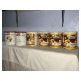 6 can variety of preserved prepper food