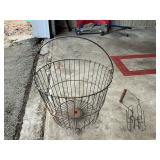 Egg basket and candle jar holder