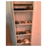 Assortment of rocks and seashells