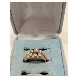 Vintage 14KT Gold Diamond Wedding Set