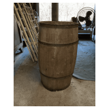 Wooden nail keg, 30' T